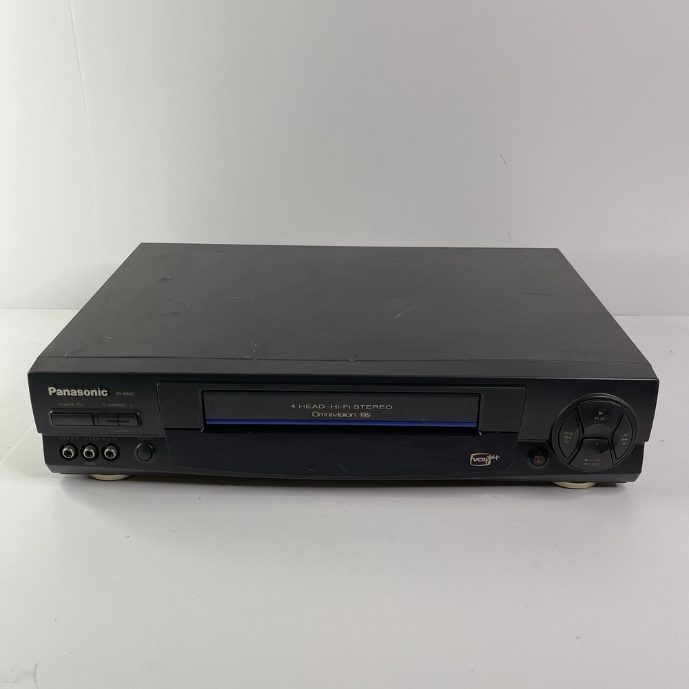 Panasonic BLUELINE PV-8660 4 Head Omnivision VCR VHS Works Perfectly No Remote